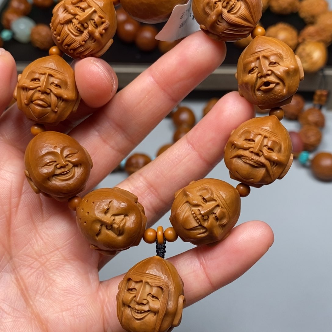 橄榄核吊坠十八罗汉