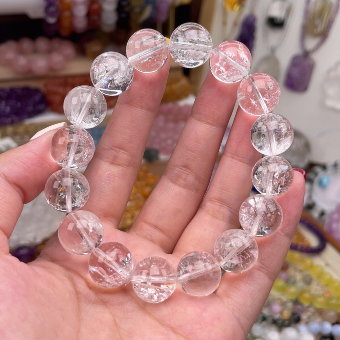 水晶手链未镶嵌S****?天然