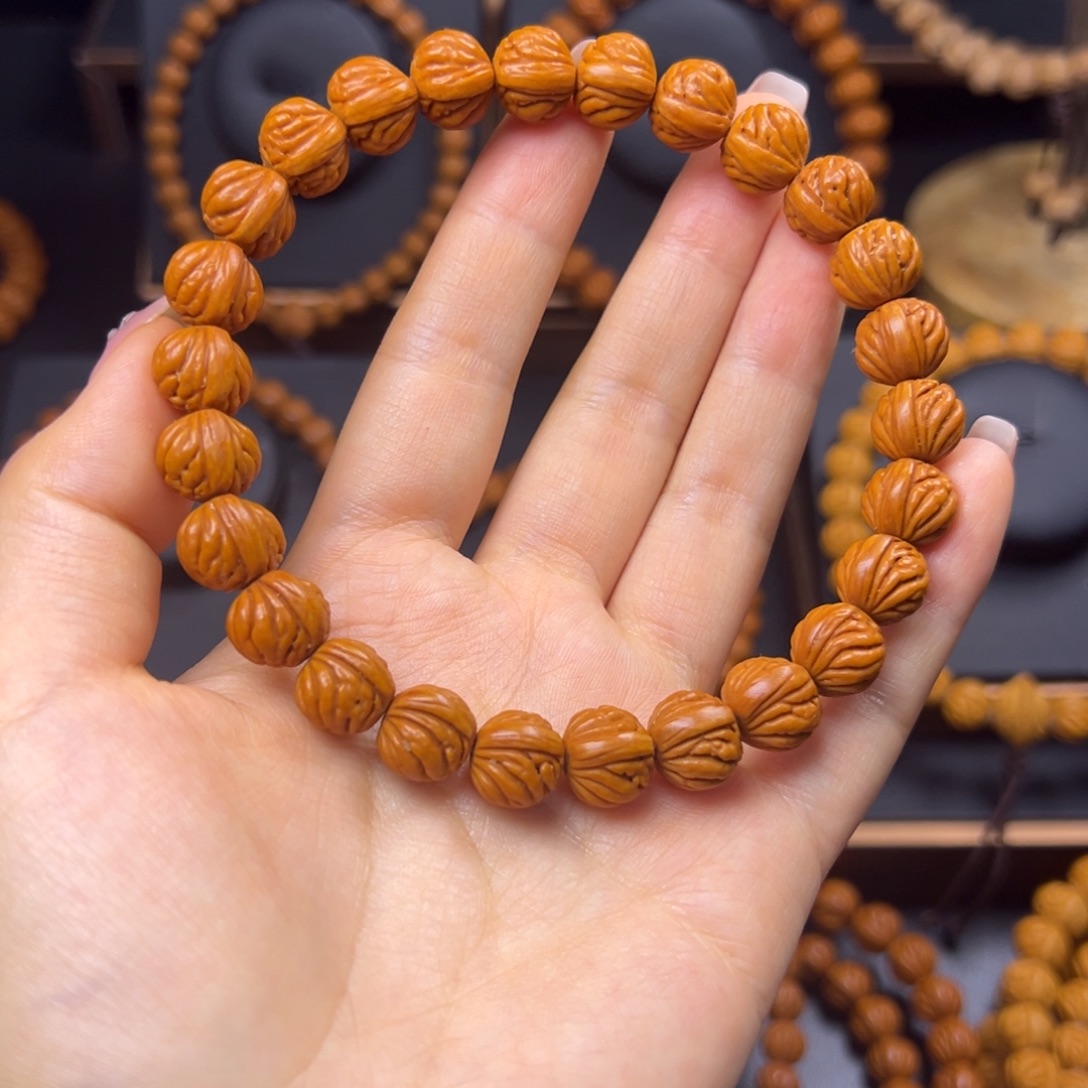 手串桃核火龙纹11手串