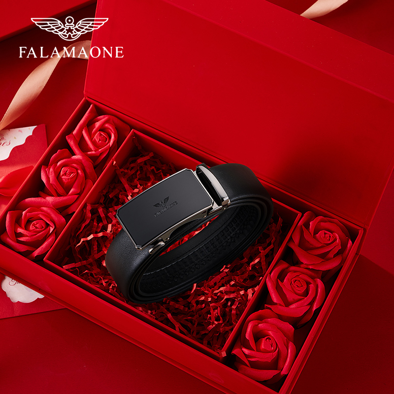 法莱阿玛尼真皮皮带爆款腰带高档男士生日礼物爆款2026新款裤带