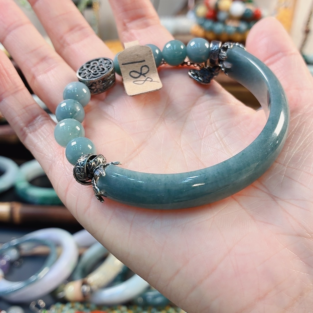 翡翠未镶嵌手链手串