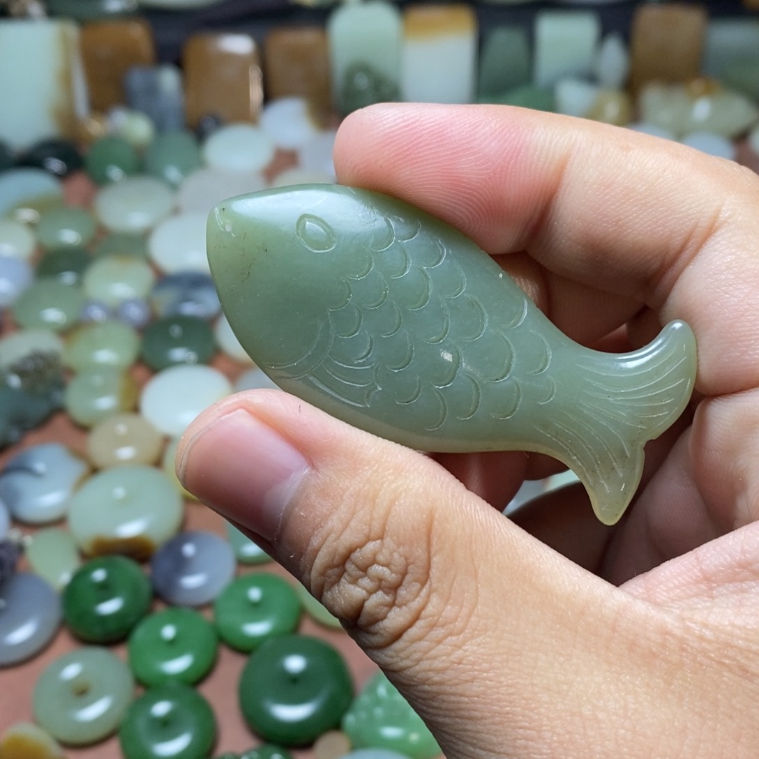 和田玉吊坠(不含链)未镶嵌