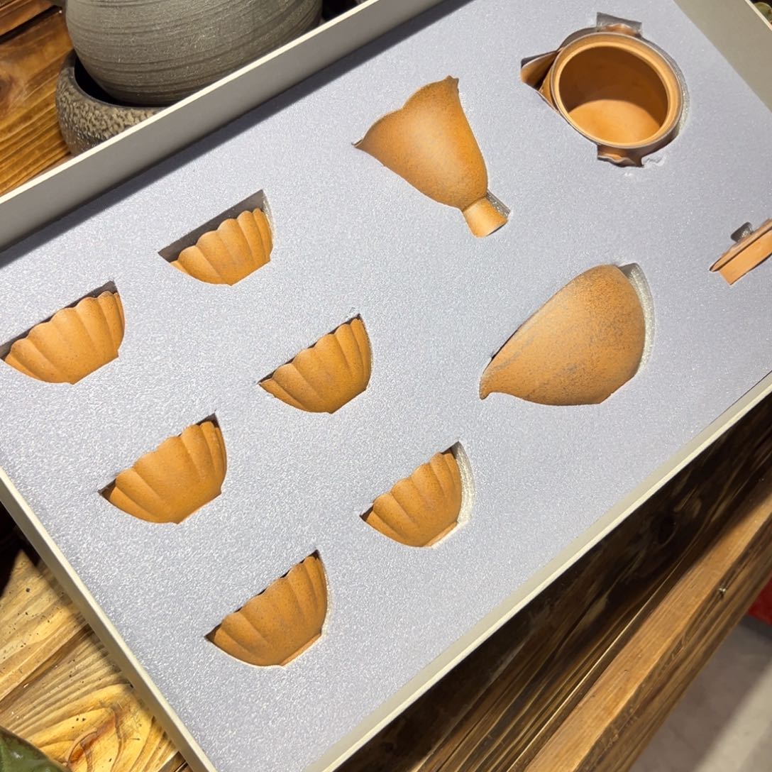 复古风格老陶泥系列茶盘茶具摆件