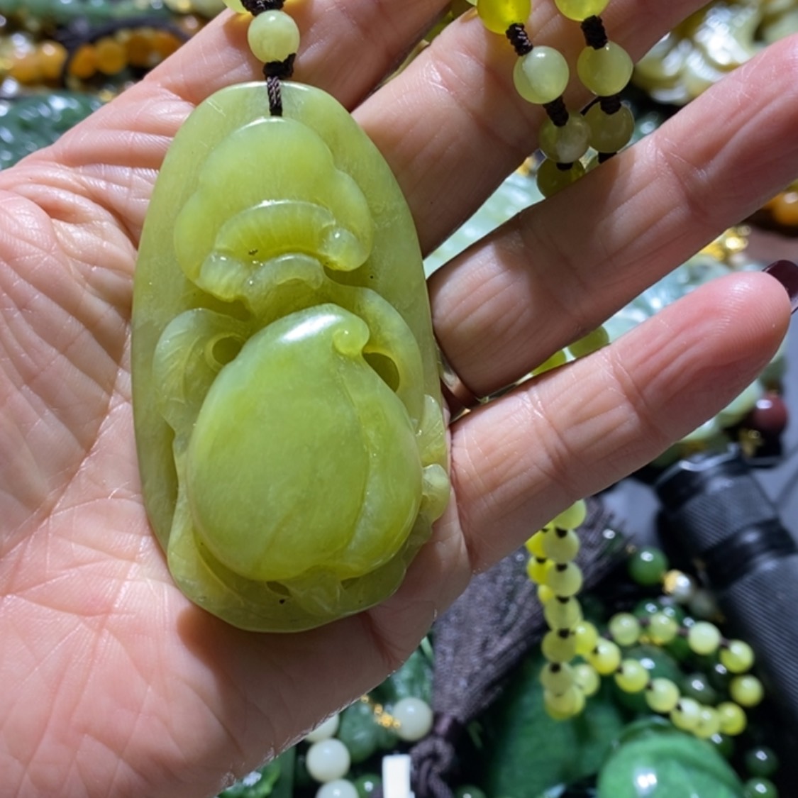 【闪购商品】岫玉毛衣链未镶嵌