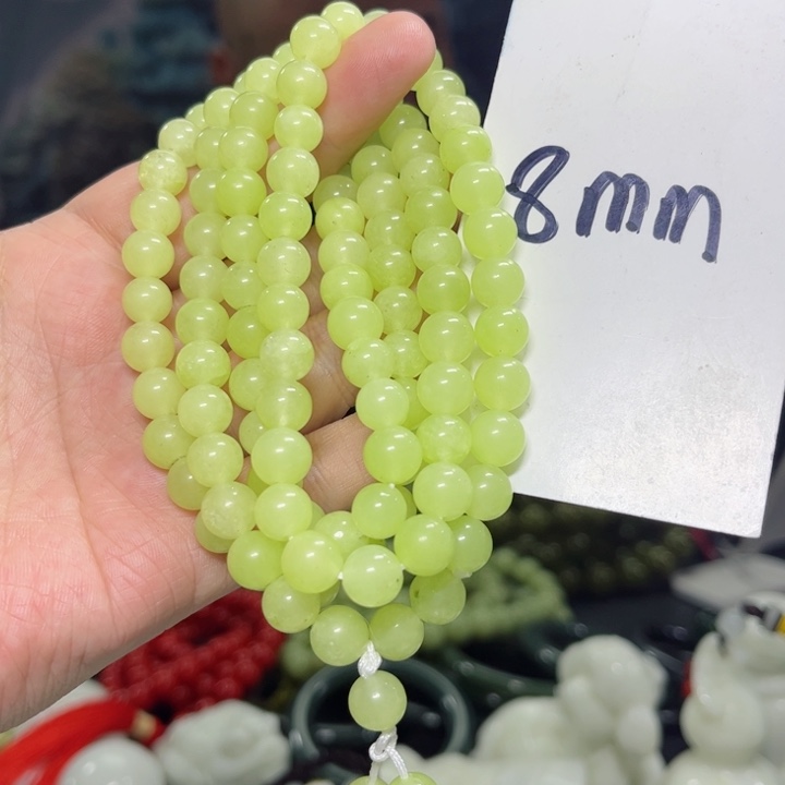 蛇纹石玉颈饰多样性发货未镶嵌