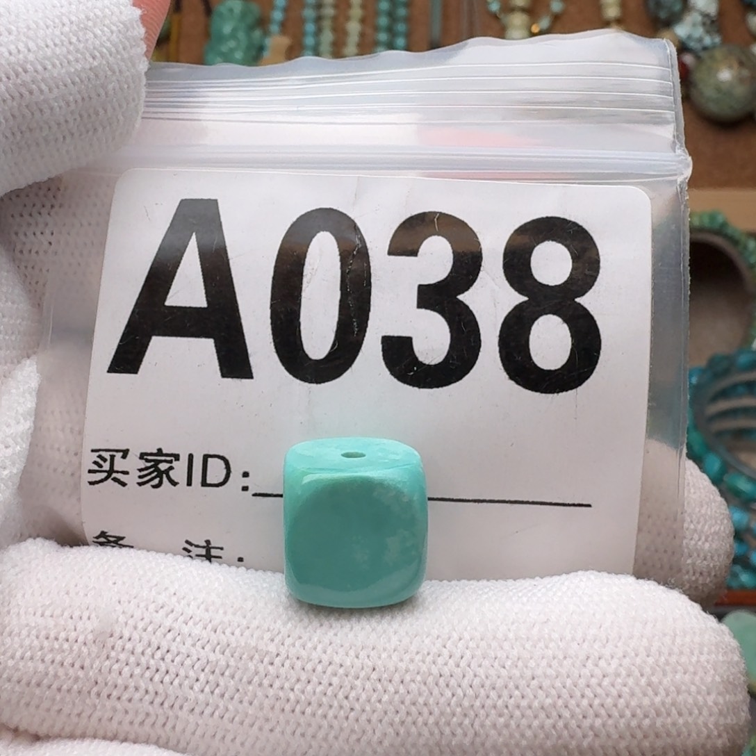 绿松石珠宝奇石未镶嵌11mm