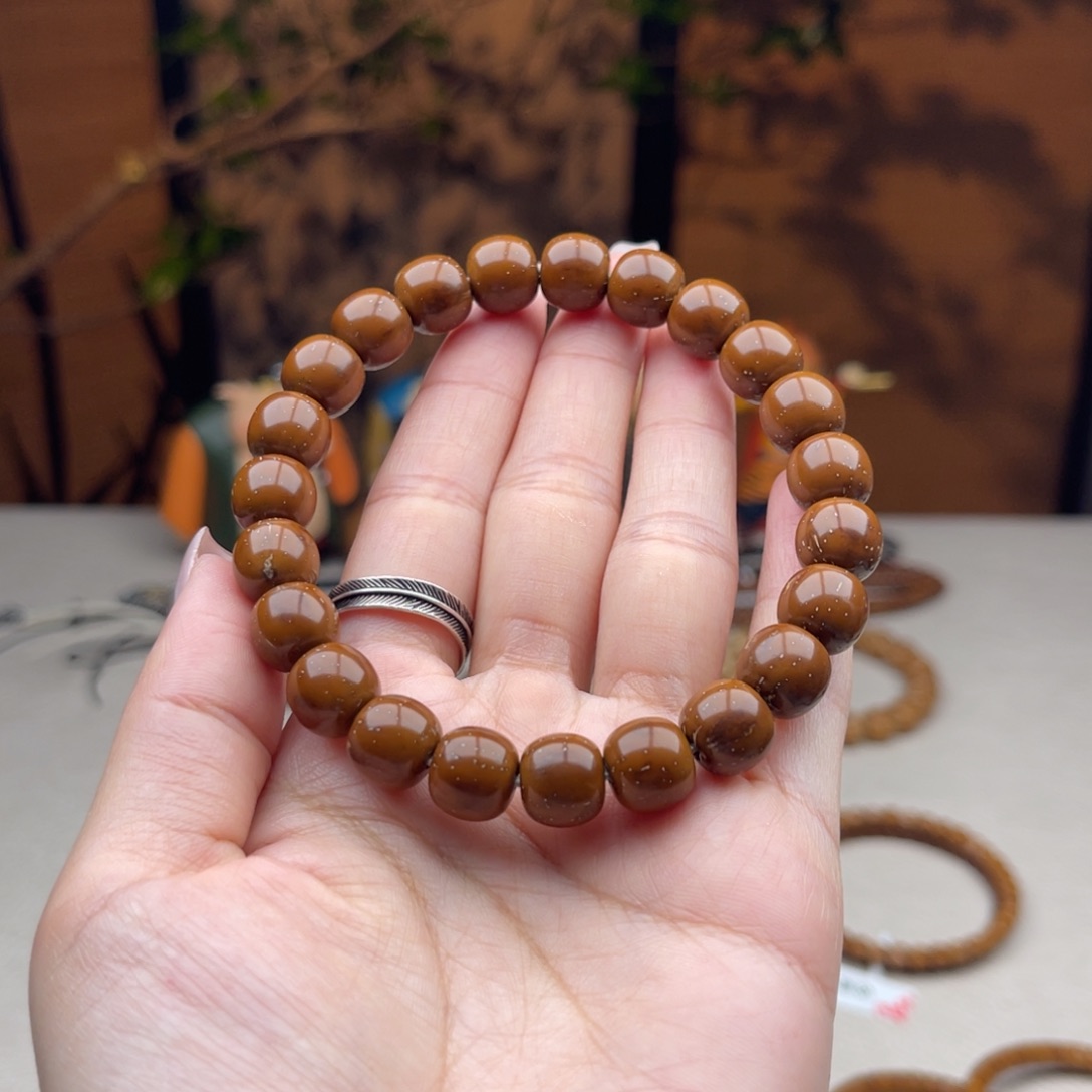 听***鱼紫金鼠手串10实心老型微微瑕