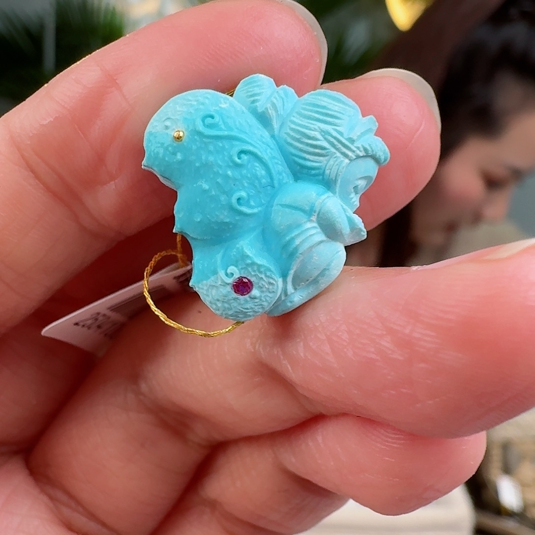 绿松石珠宝奇石未镶嵌