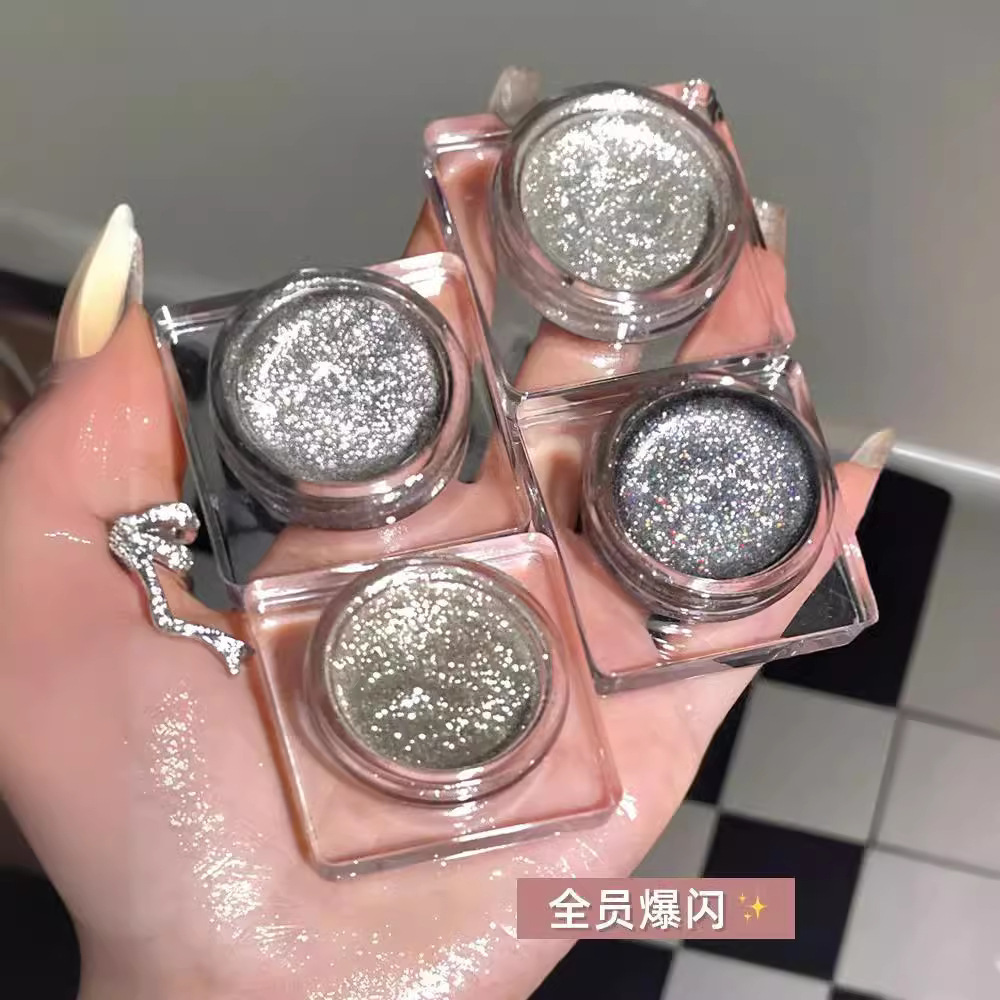 ZVEV闪钻偏光眼影爆闪牛郎提亮液体高光珠光细闪湿眼影金属感