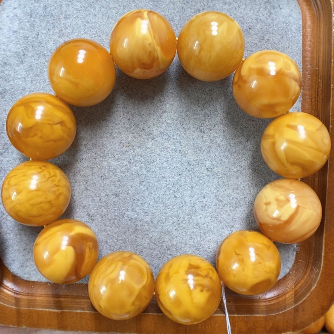 蜜蜡手串未镶嵌蜜蜡手串