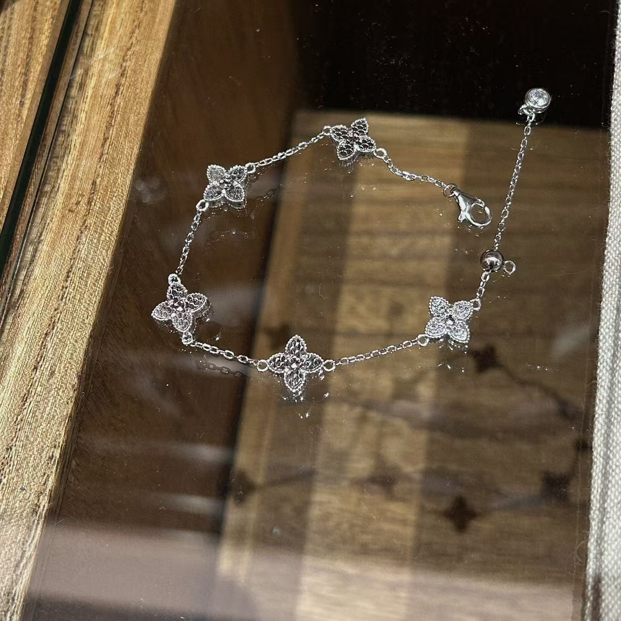 925银手链 JIUJIU【幸运者双面戴】手链小众简约气质轻奢时尚0406