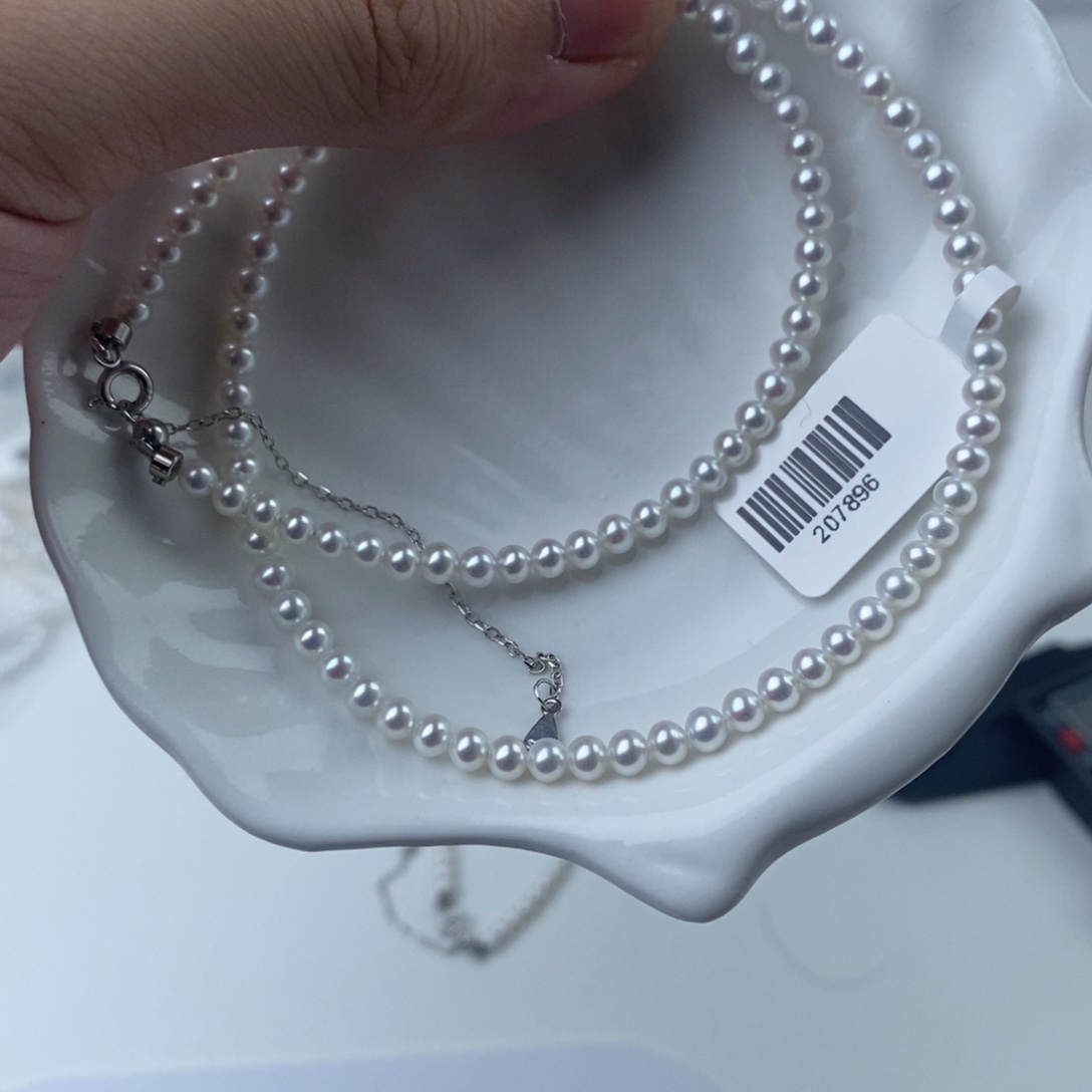 淡水珍珠项链银S925镶嵌207896