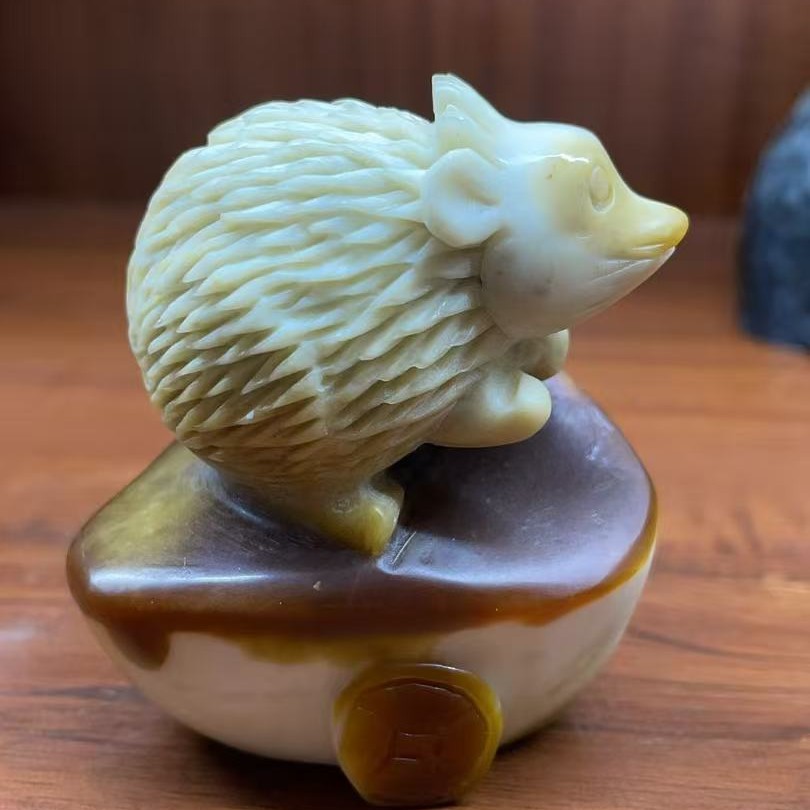 石材滚滚来财天然俏色