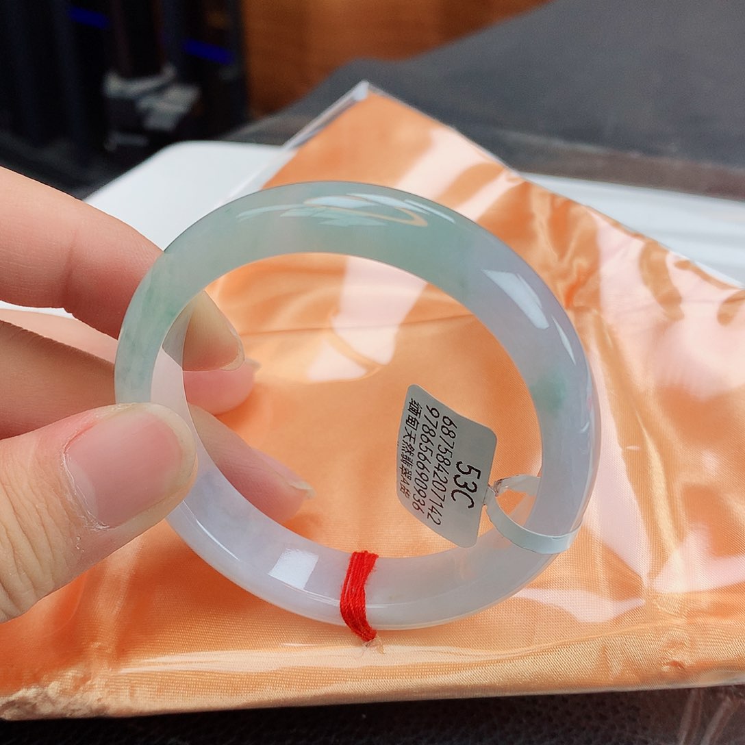 翡翠手镯未镶嵌天然缅甸翡翠A货手镯