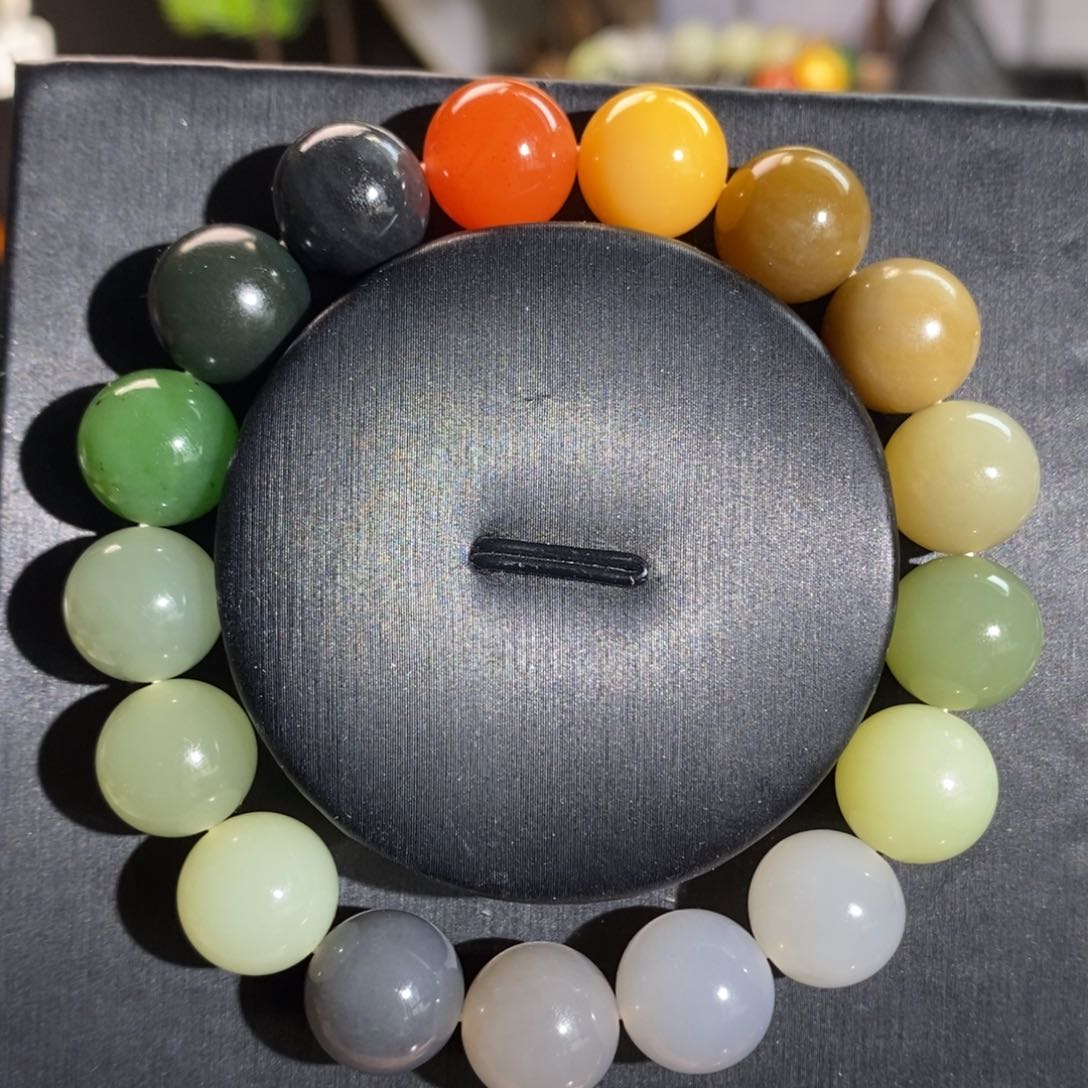 和田玉手串未镶嵌Z12