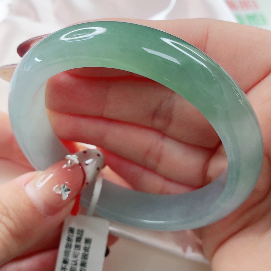 翡翠未镶嵌手镯56.5x328