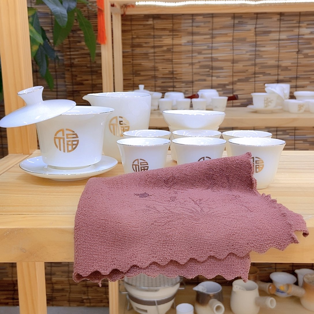 羊脂玉瓷茶具套装