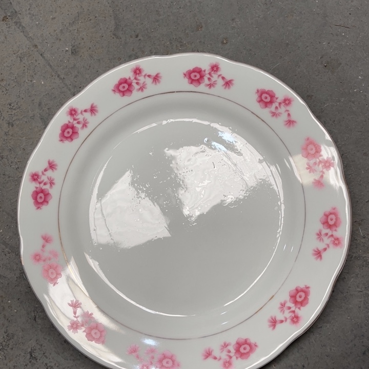 醴陵高温老瓷盘有黑点23厘米