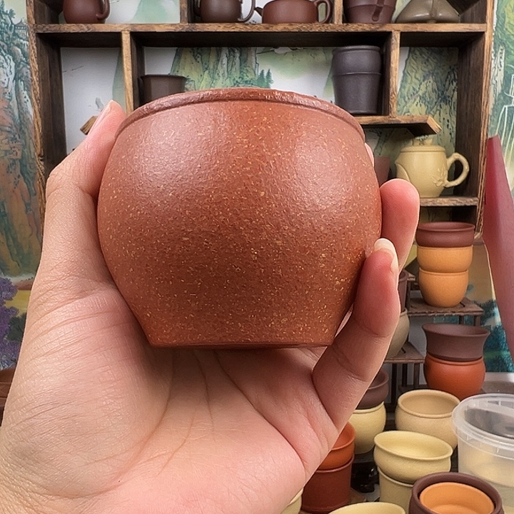 用***9紫砂茶杯拙器甄选，纯原本矿。