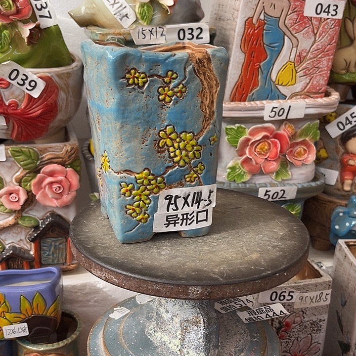 粗陶材质多肉花盆