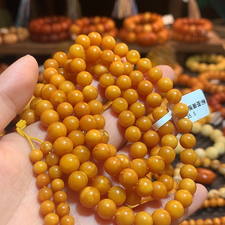 蜜蜡未镶嵌手链蜜蜡手链
