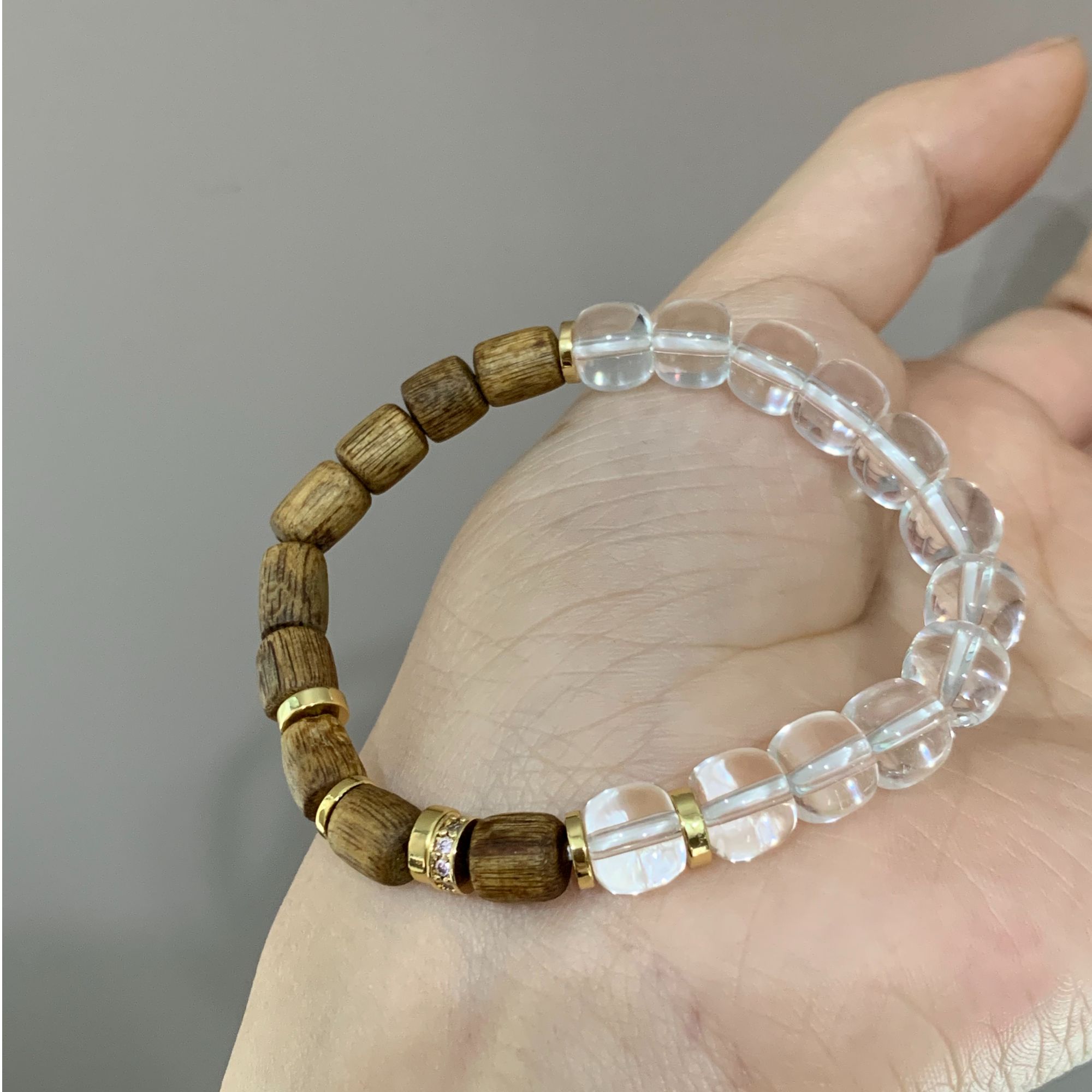 椿田·高透冰川S925香材手串