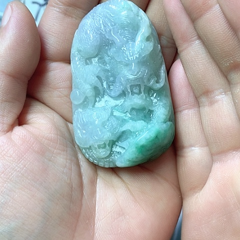 翡翠颈饰未镶嵌天然缅甸翡翠a货