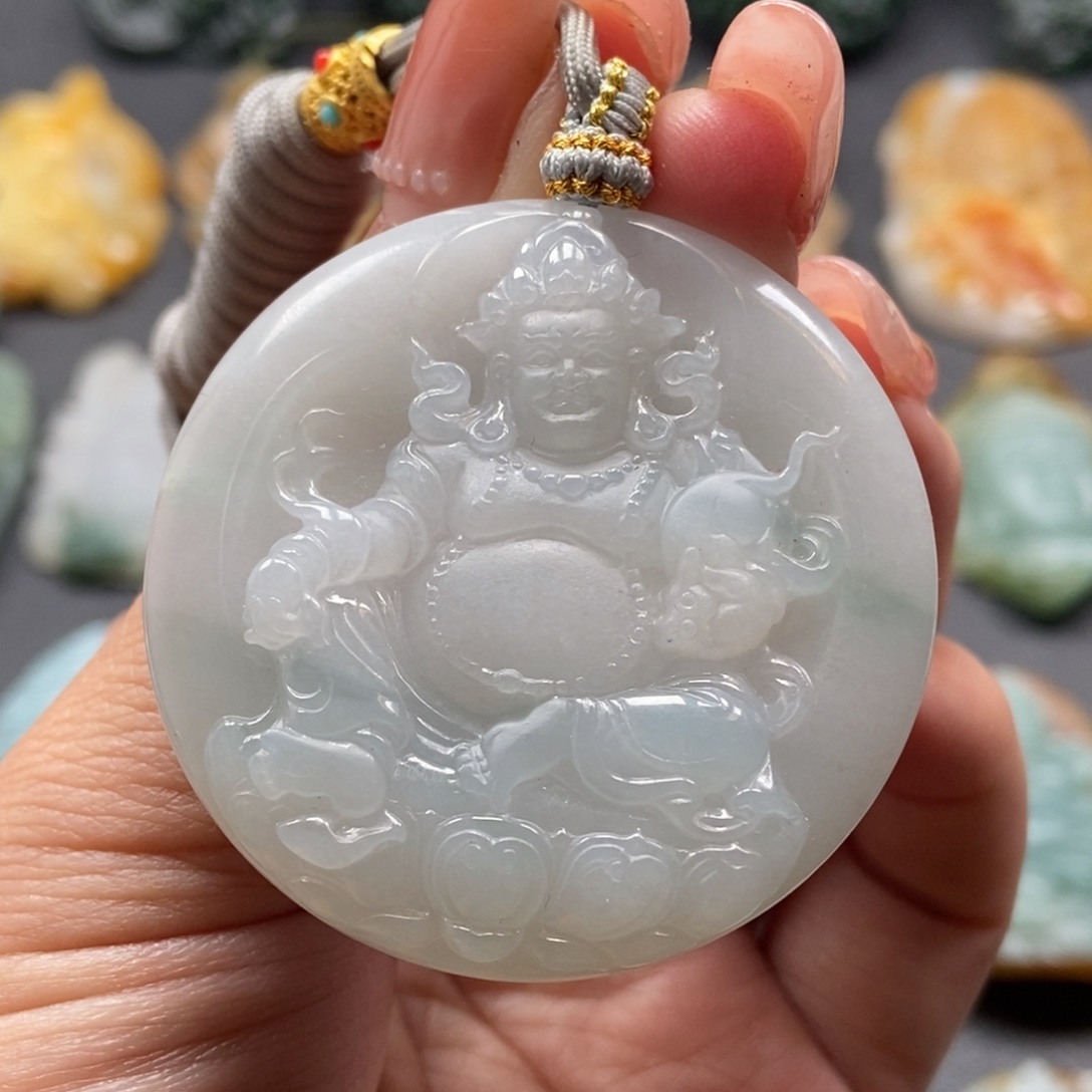 定制翡翠未镶嵌T黄财神