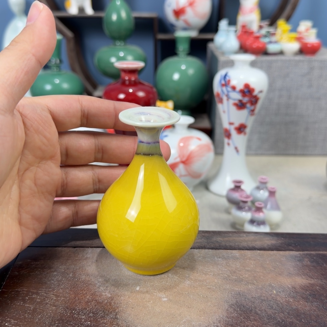 陶瓷手工小花器摆件