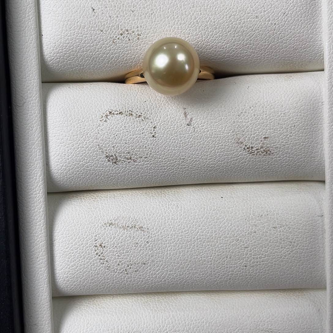 海水珍珠戒圈银S925镶嵌