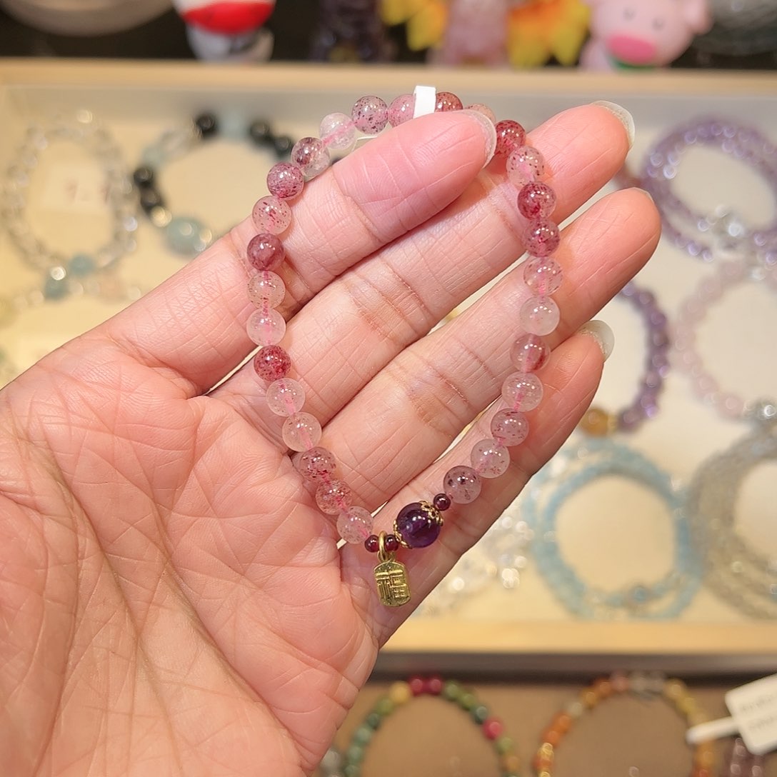 水晶手链未镶嵌草莓