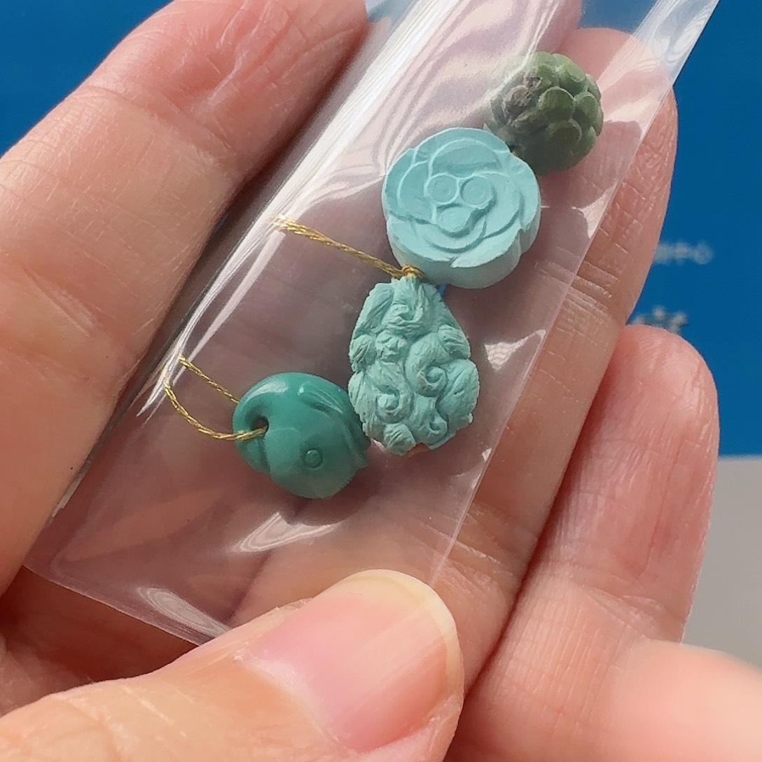 绿松石珠宝奇石未镶嵌