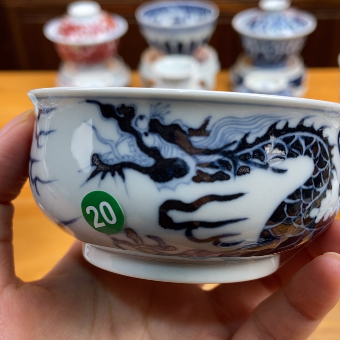手绘现代茶具非古董