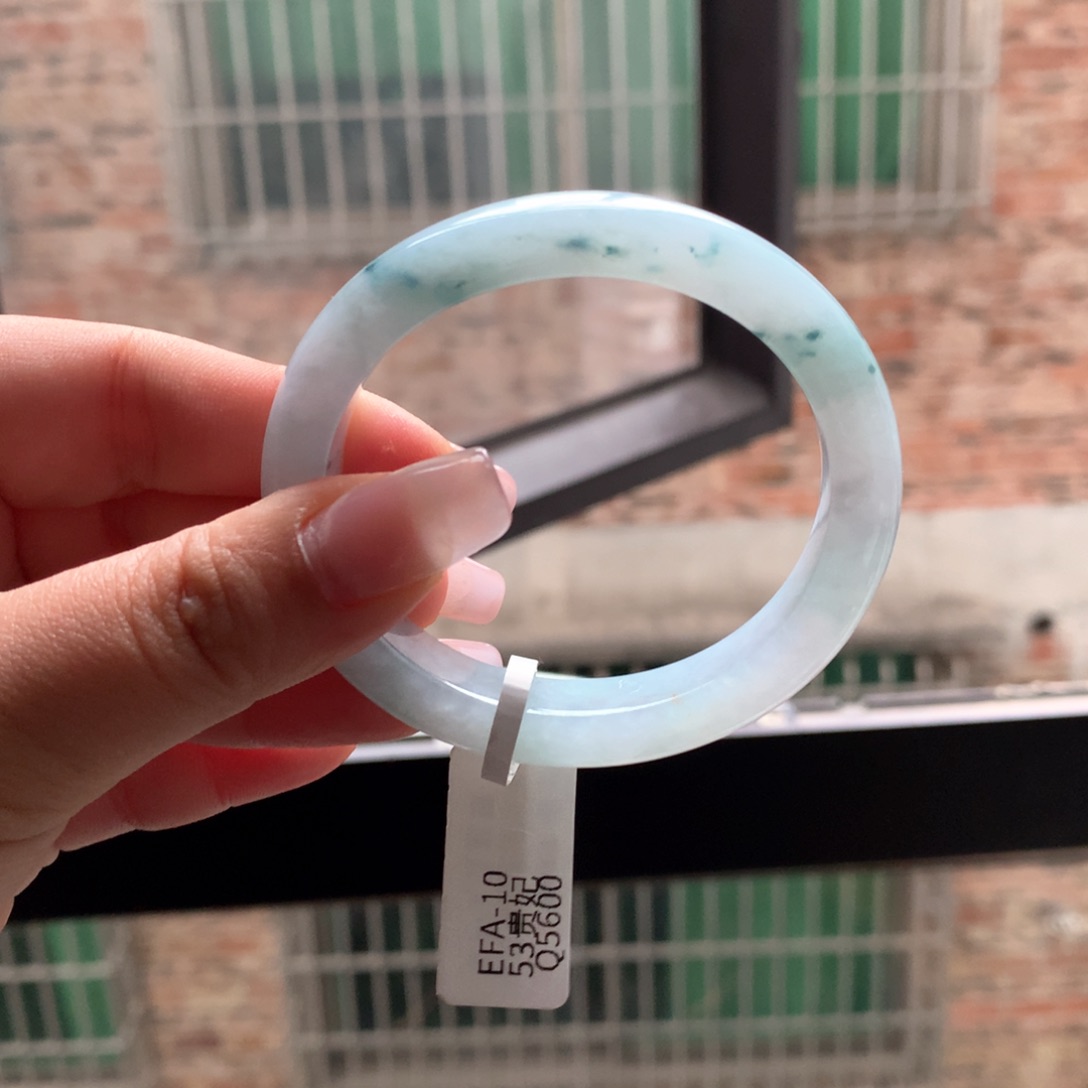 翡翠手镯未镶嵌19 53兰花贵妃