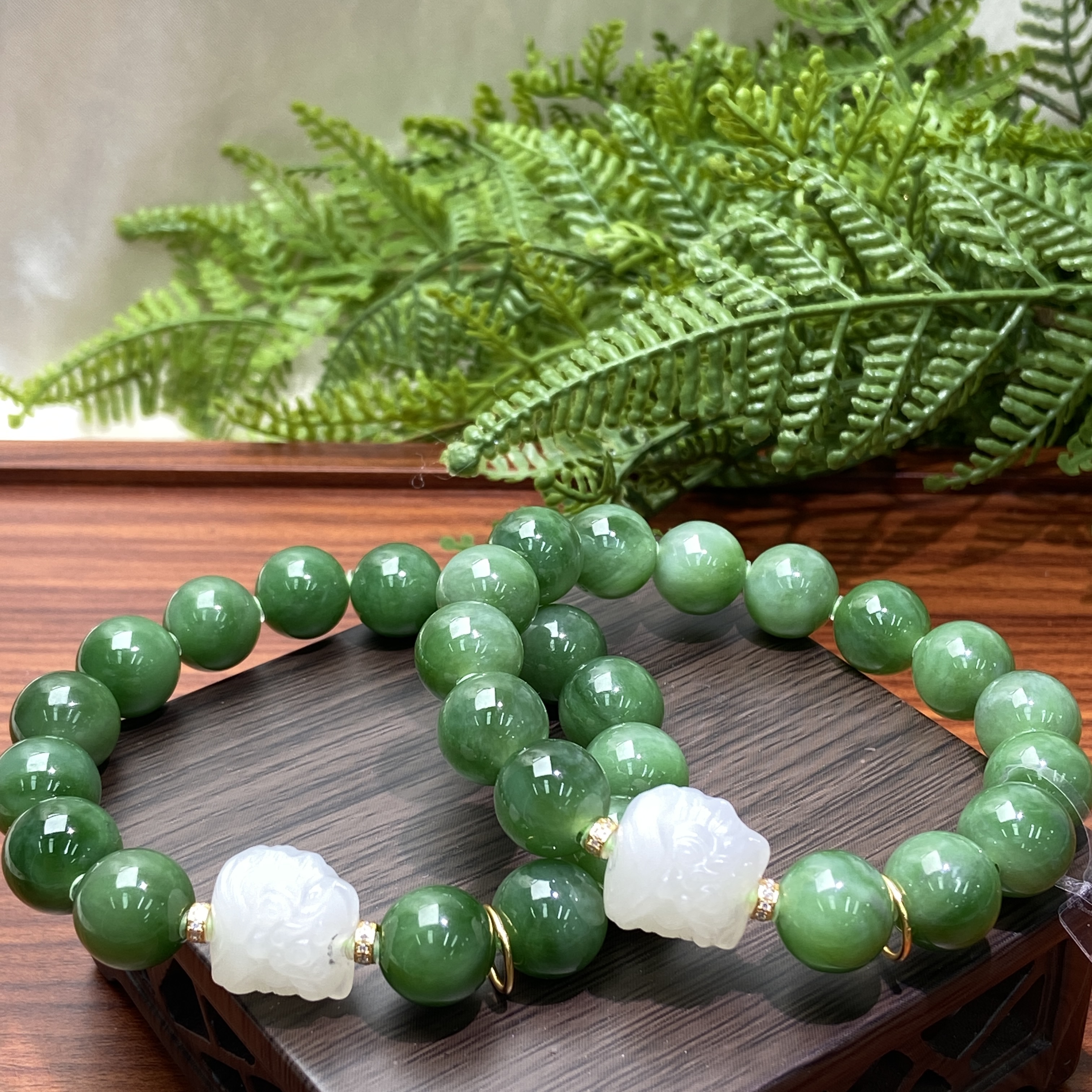 【星浩好物】和田玉diy手串 QT02H463【多样性发一件】11mm+