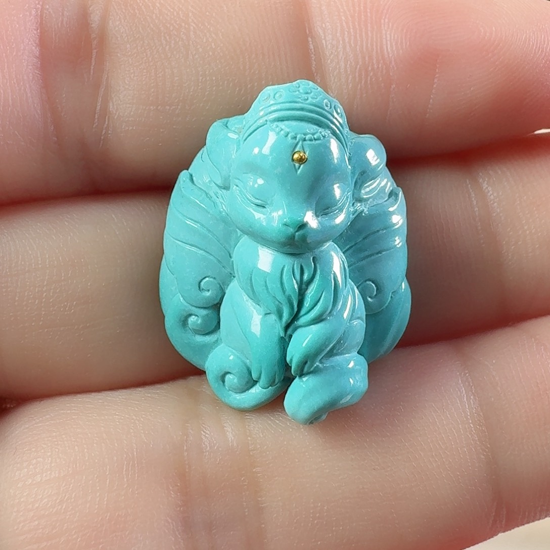 绿松石未镶嵌颈饰