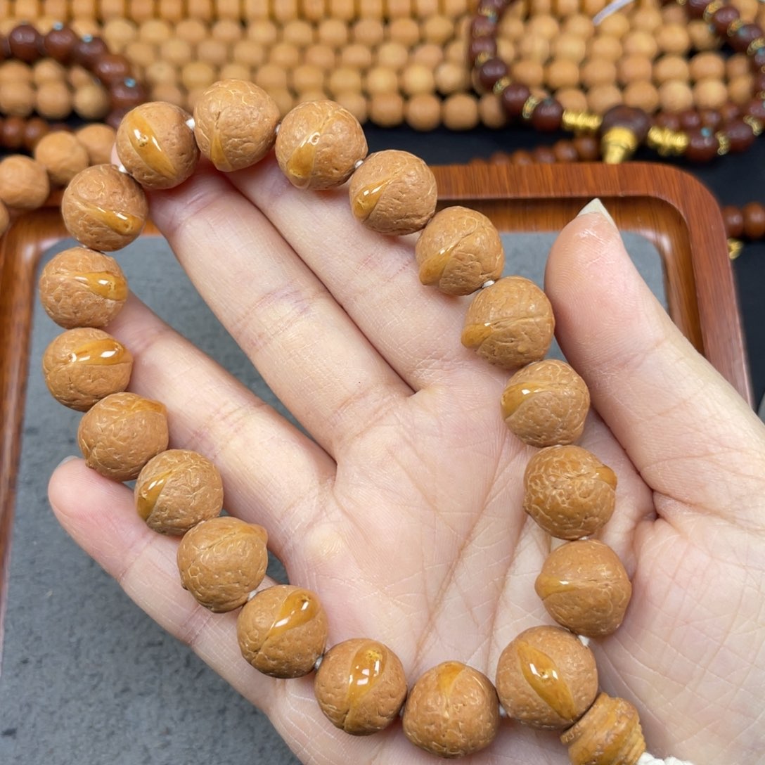 凤眼菩提手串L20-K31凤眼菩提小14+同树铁籽