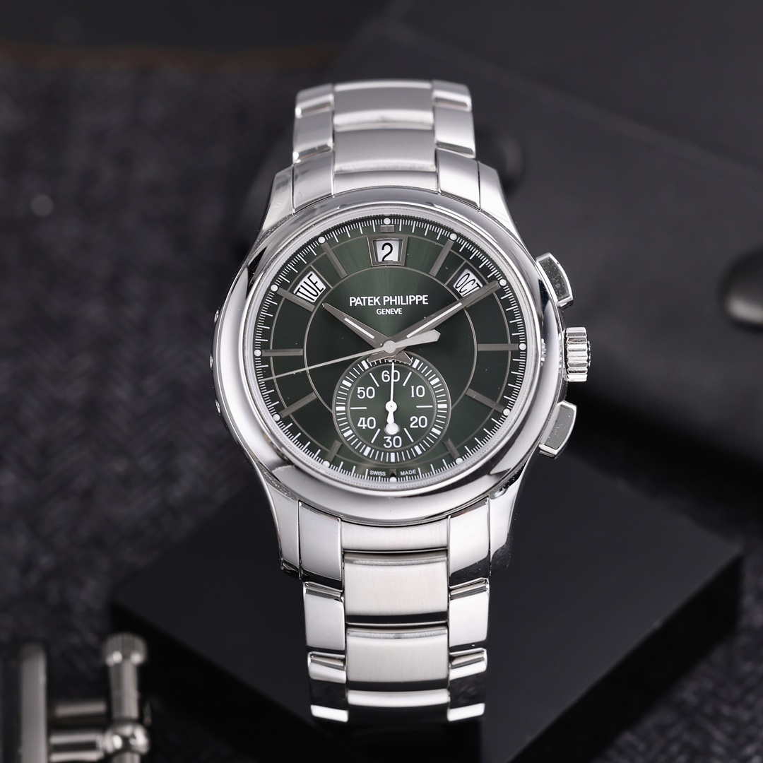 95新 Patek Philippe/百达翡丽 5905A 橄榄绿日辉纹盘 2024年保卡