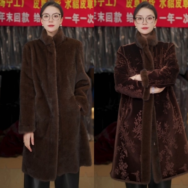 2025抗风抗寒一体设计加厚小个子福利冬款轻奢时尚女款【双面大衣】