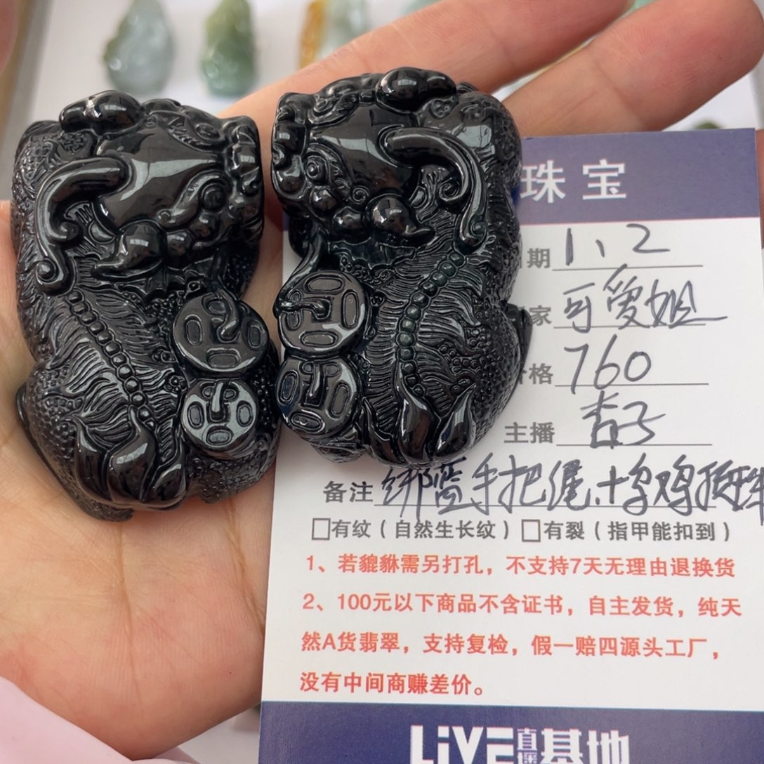 颈饰未镶嵌翡翠貔貅