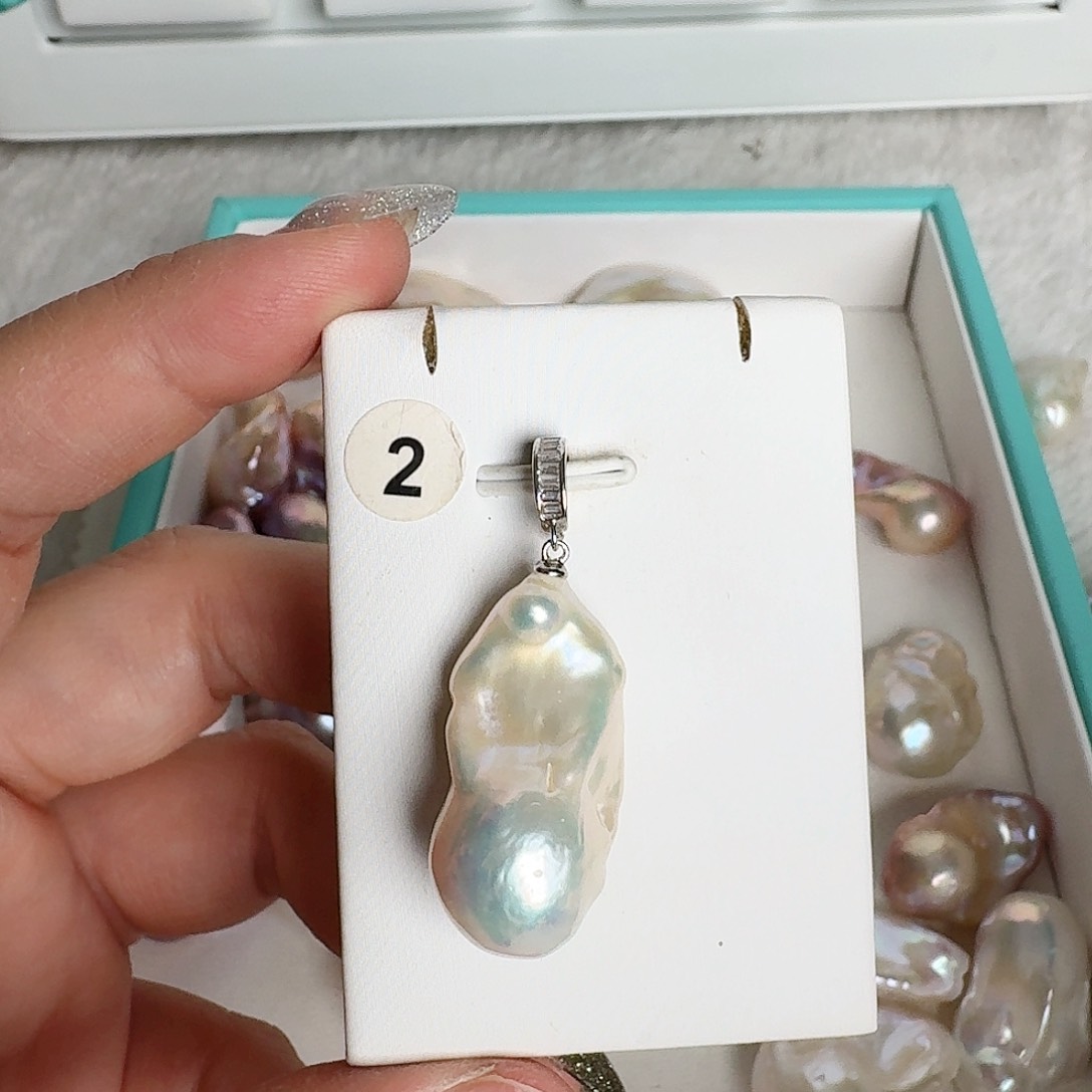 淡水珍珠颈饰银S925镶嵌