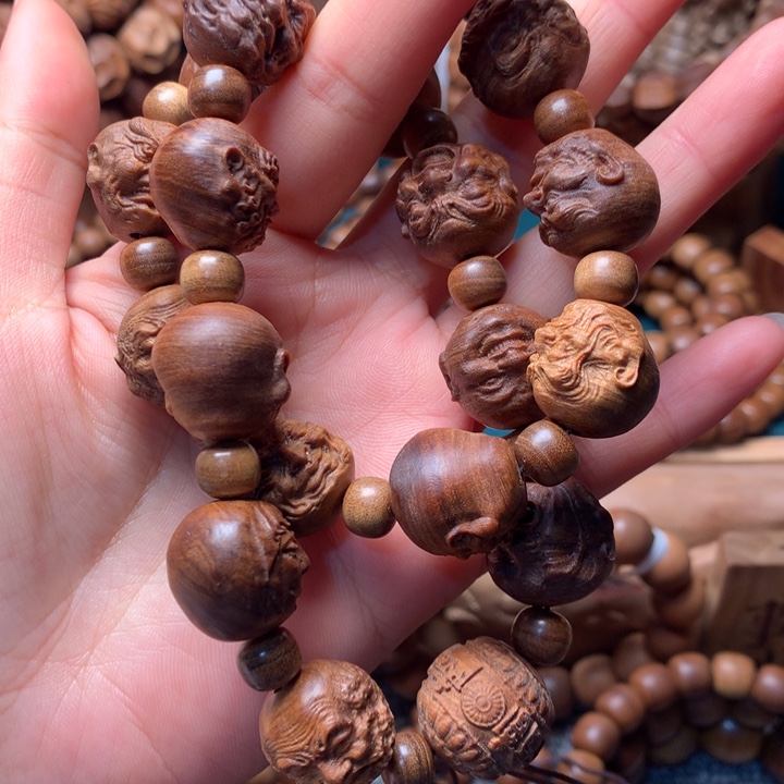 檀香木手串/手链老山檀香十八罗汉