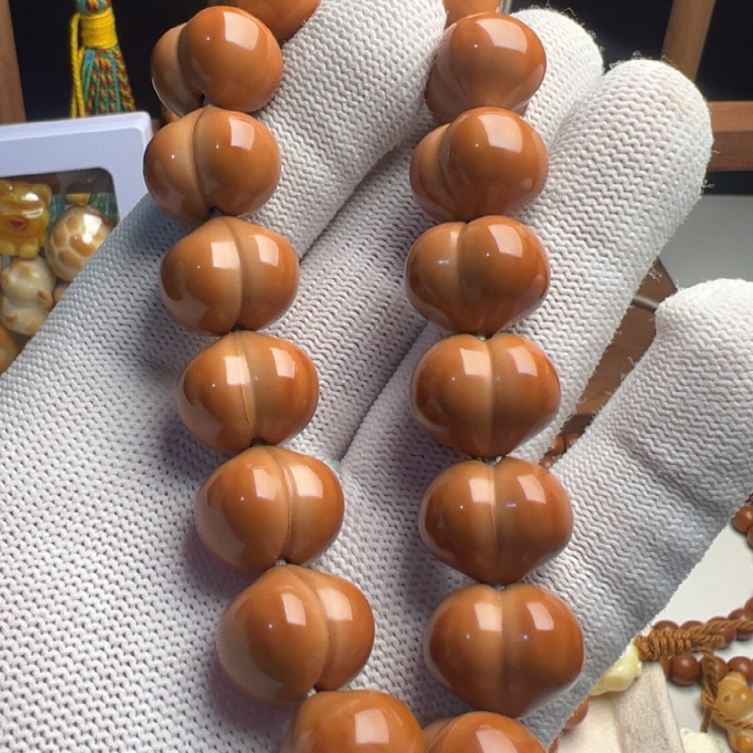 橘***！手串猴头核桃猴头