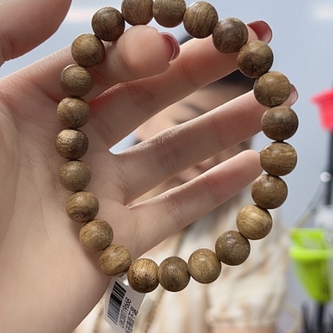 手串沉香天然芽庄圆珠单圈0.9/6克多样性发一