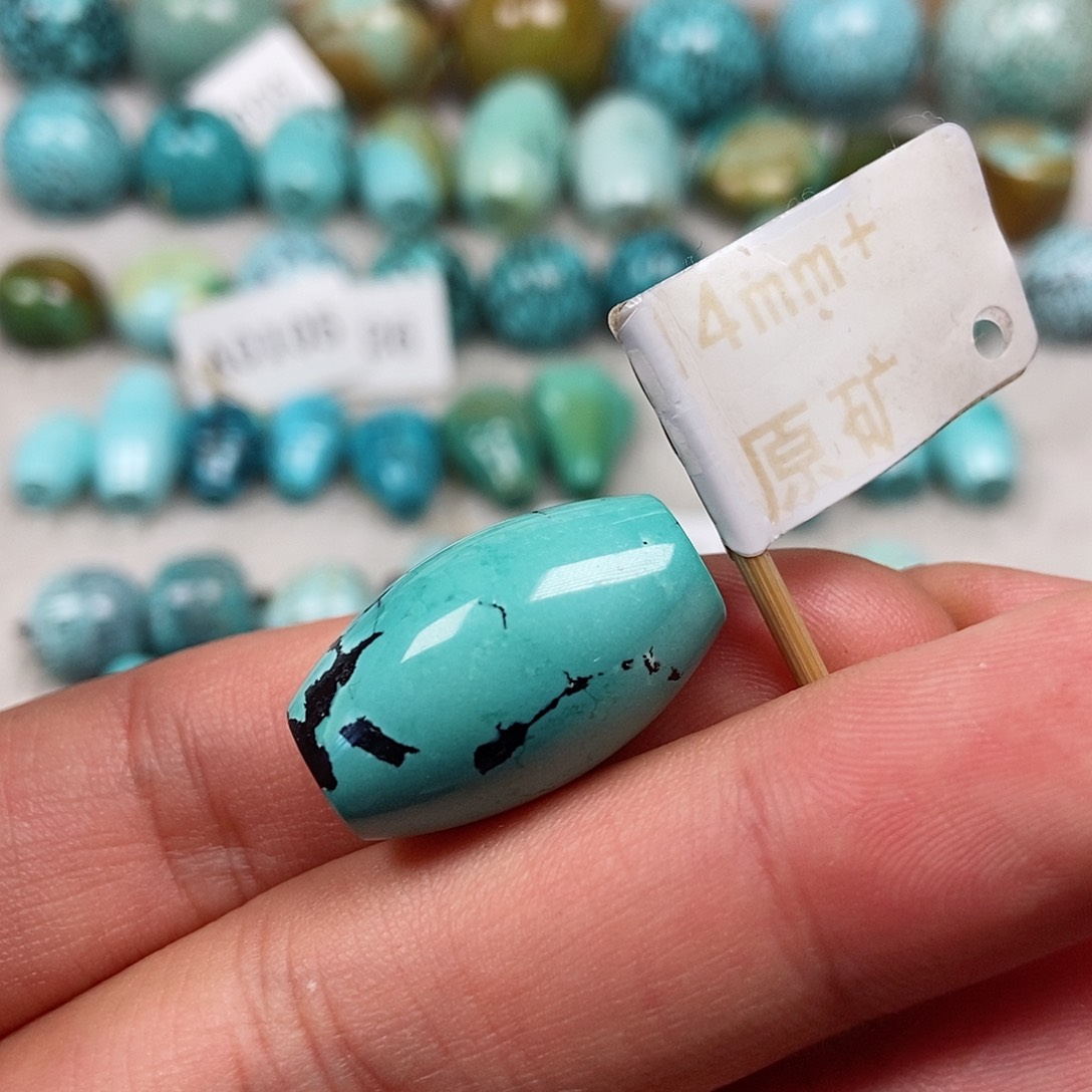 未镶嵌绿松石珠宝半成品