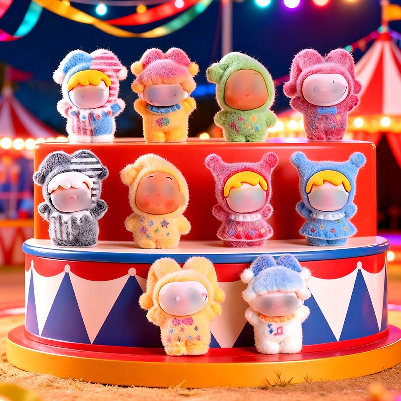 【九宫格 对对碰 双许愿】马戏团萌粒 树脂DIY小摆件