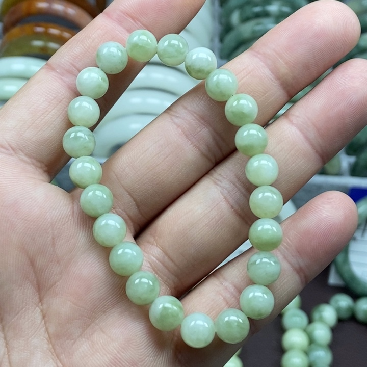 蛇纹石玉未镶嵌手链