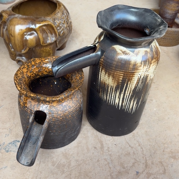 紫砂花盆口径13/27，14/16微瑕流水