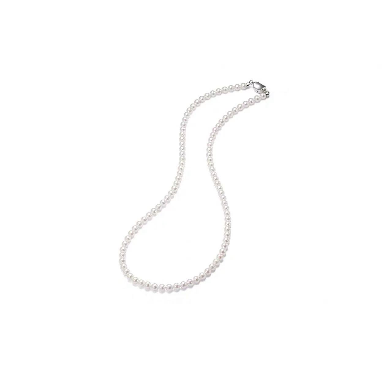 极光白6mm百搭妈妈项链轻奢时尚