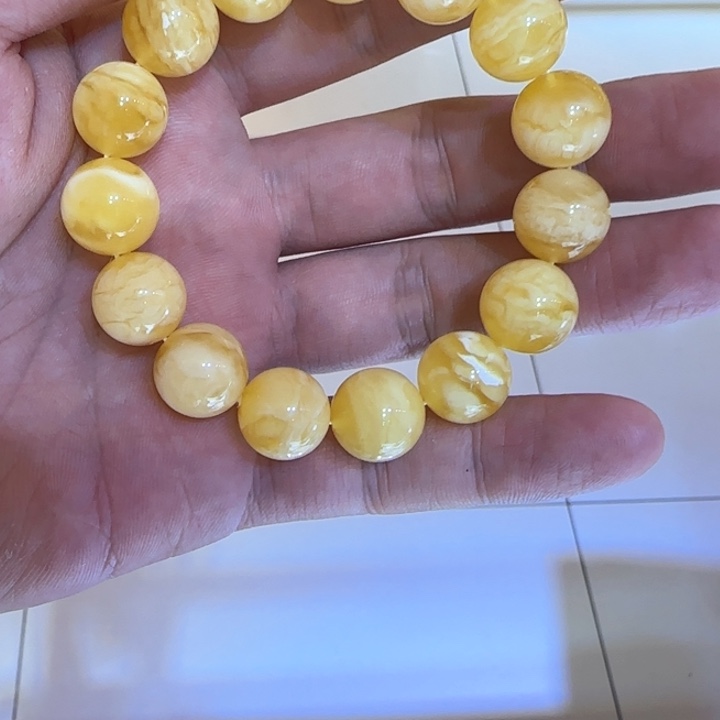手链琥珀未镶嵌蜜蜡